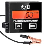 Drehzahlmesser Motorsäge, Digitaler Drehzahlmesser, Selbstversorgender Digitaler Drehzahlmessers Mit Betriebsstundenzähler Und Lcd-Anzeige Für Motorsägen, Motorräder, Rasenmäher, Schneemobile