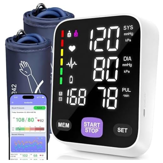 Bluetooth Blood Pressure Monitor with Extra Large Cuff