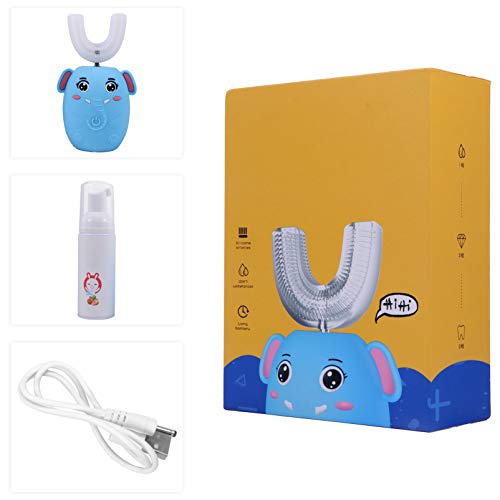 STOBOK 1 Conjunto de Escova de Dente Infantil ElÃ©trica Em Forma de U Escova de Dente de Desenho Ani