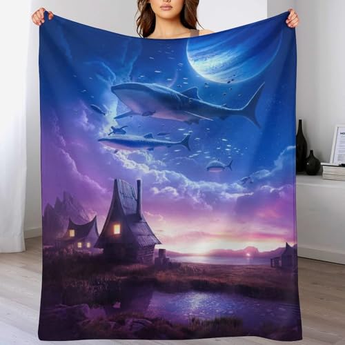 PAZZK Mystische Welten Kuscheldecke Flauschig und Super Weich - Hochwertige Flannel Fleecedecke Auch Als Wohndecke, Tagesdecke, Sofadecke und Wohnzimmer Geeignet - Überwurf Decke Sofa und Couch,（130×150cm）