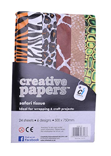 CI Safari Print zijdepapier, blik, van 24, meerkleurig, 500 x 750 mm - Image 3