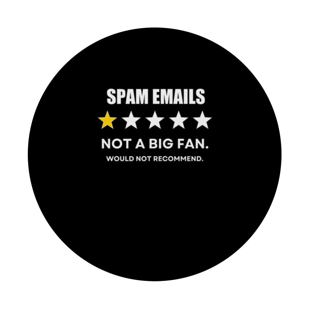 Spam emails One Star Not a Big Fan, Wouldn't Recommend PopSockets Swappable PopGrip, Black - Image 3