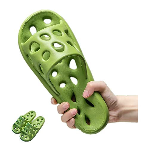 Women's & Men's Cozy Indoor Slippers, Quick Drying Pool Slides, Beach Sandals with Drain Holes, Massage Shower Bathroom Non-Slip Slippers
