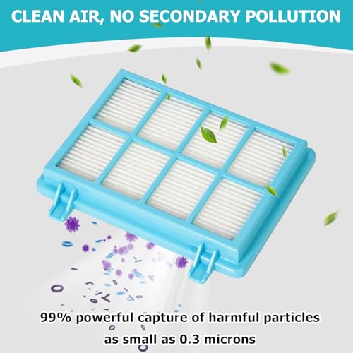 3 Stück Staubsaugerfilter Set, Kompatibel mit Philips FC8010/01 FC9330 FC9331 FC9332 FC9333 FC9334 FC9555 FC9550, PP Material, Ersatzfilter, Wird Verwendet, um Staub