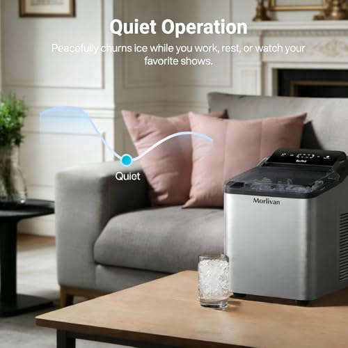 Máquina portátil para hacer hielo, 35 lbs en 24 h miniatura 3