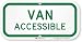 "Van Accessible" Sign By SmartSign | 6" x 12" 3M High Intensity Grade Reflective Aluminum