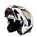 Produktbild Qianliuk Motorrad Helm Flip-up Doppel Visier Racing Motos Helm Full Air System FüR MäNner und Frauen