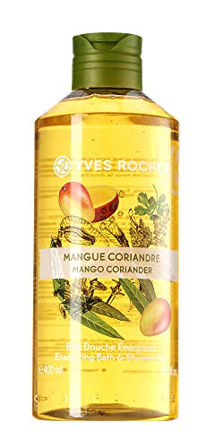Yves Rocher Les Plaisirs Nature Energizing Bath & Shower Gel - Mango Coriander (13.5 Fl.oz) #TOP1