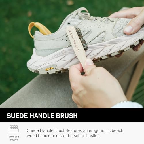 image for Jason Markk Suede Cleaning Kit, Shoe Cleaner, 2-Piece Set, Brush & Sta
