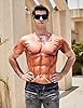 RAISEVERN Mens T Shirt Fake Muscle 3D Funny Printed Abs Graphic Cool T-Shirts Sixpack Custom Womens Funky Vintage Tee Shirt Teen Boys Party Gifts,S #1