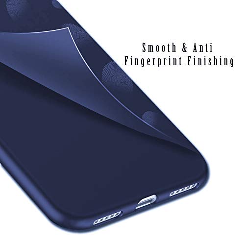 Image of TheGiftKart Imported Matte Soft Back Cover Case for Samsung Galaxy M01 | Protective Rubberised Case (Blue)