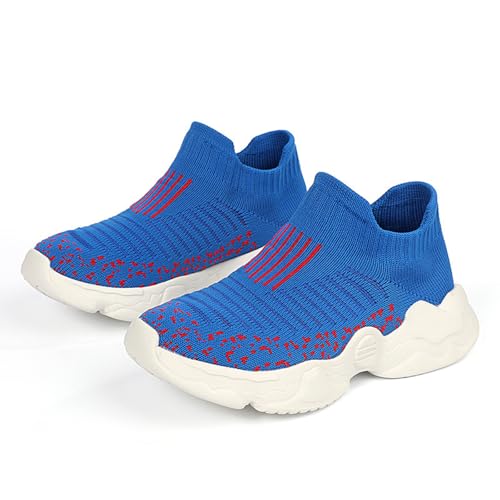 Boys Girls Walking Shoes Mesh Breathable Slip on Sneakers Toddler Wide First Walking Barefoot Shoes Non-Slip Soft Sole4