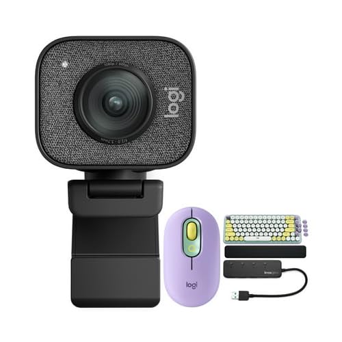 Logitech Streamcam Plus Webcam With Tripod Graphite Bundle With