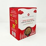 Ma Poule Express 2 lbs (0.9 kg) Dried Mealworms for Wild Birds, Mealworms for Chickens, Ducks | Approx. 32,000 Mealworms | High Protein Treat | All-Natural Chicken Feed Supplement