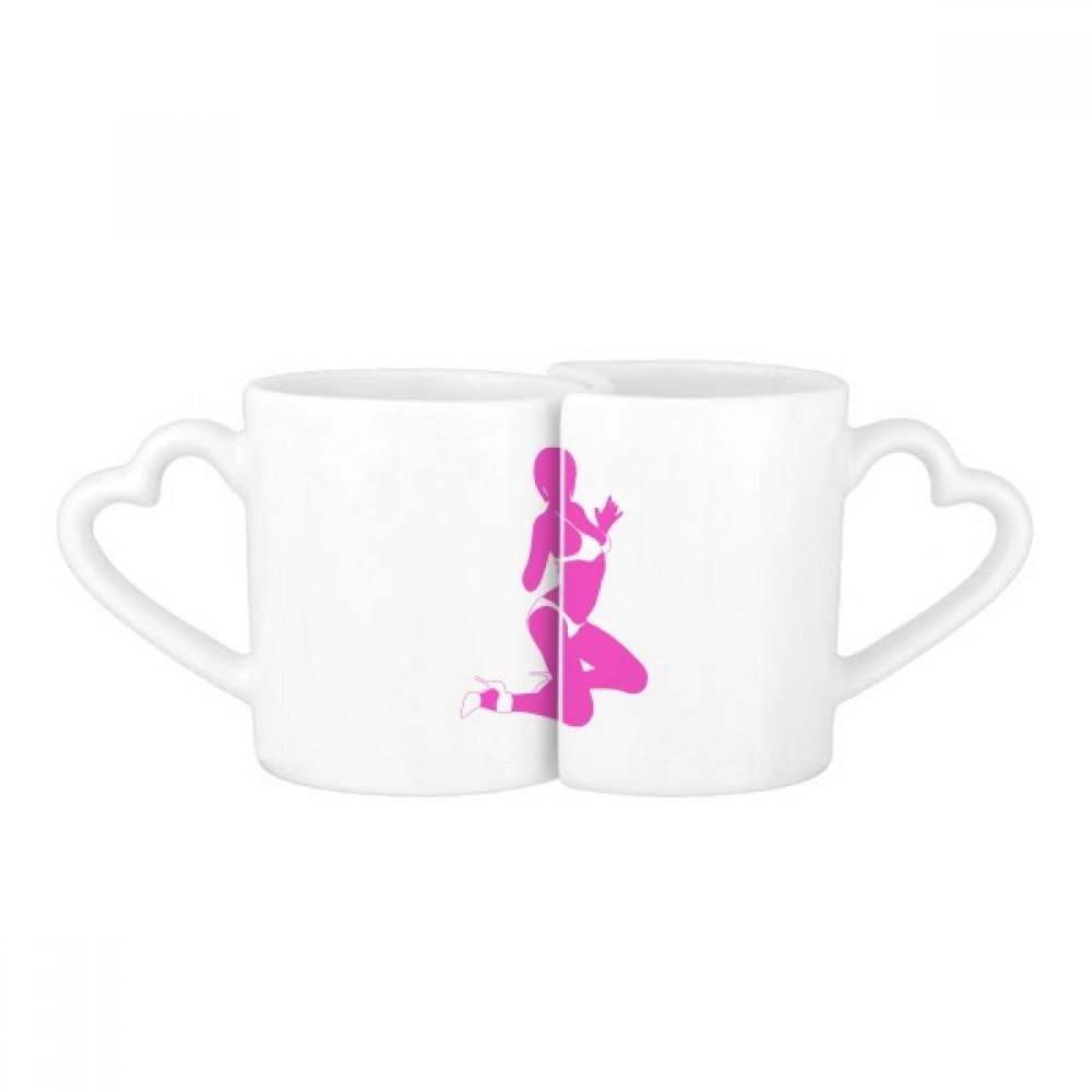 Mugs couple céramique Rose Bikini Beauté Femme Amour tasse