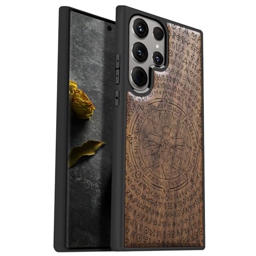 Coque Samsung S24 Ultra étui bois antichoc compatible Galaxy