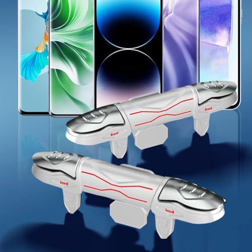 Disparadores Móviles - Controlador de manija sin demora | Disparadores de teléfonos móviles | para Adolescentes Competición Batalla Entrenamiento Streaming Ocio Juego Social Dispositivos Unidades - imagen 3