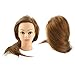 Pssopp Mannequin Head, Fluffy High Temperature Fiber Hairstyling Training Head with Large Hair Volume, Suitable for Weaving Curling Cutting Styling, for Beauty Teachers Students