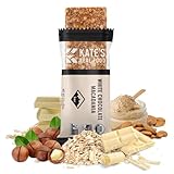 Kate’s Real Food Organic Granola Bars – White Chocolate Macadamia (2.2 oz, Pack of 12) - Organic Energy Bars with Non GMO All Soy Free Free Oats