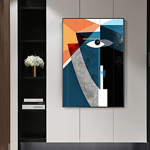 Toile moderne abstrait visage pour sublimer l'ambiance de votre maison