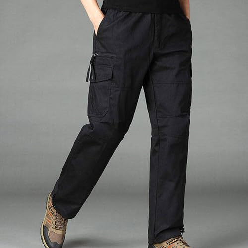 Baggy Cargo Pants Men Lightweight Loose Straight Leg Casual Fashion Trouser Big and Tall Elastic Waist Soft Sweatpant4