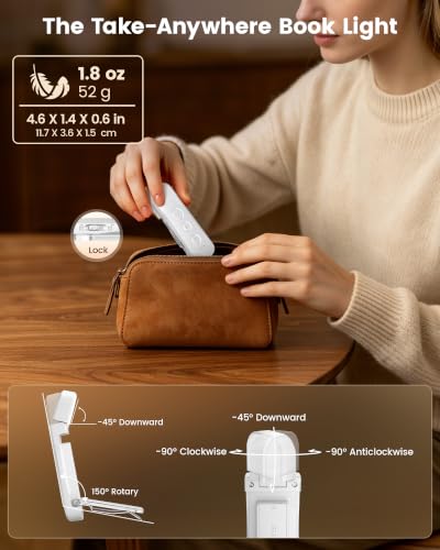 Glocusent 12 LED Book Light,Portable USB-C Book Lights for Reading at Night - image 6