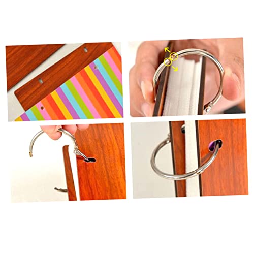 CIMAXIC Álbum de Fotos Álbum de Fotos Artístico de 8 Pulgadas Álbumes de Recortes de Recuerdos Cubierta de Madera para El Día de San Valentín