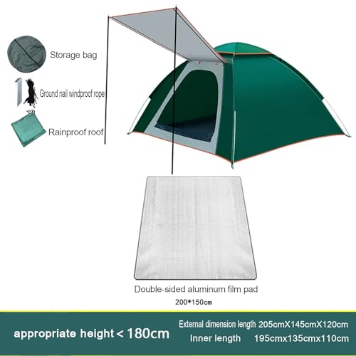 Carpa plegable portátil para camping 2 personas miniatura 2