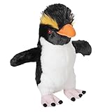 Wild Republic Peluche Pingüino de Penacho Amarillo Cuddlekins, 30cm