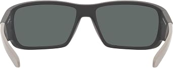 ARNETTE Man Sunglasses Matte Black Frame, Dark Grey Lenses, 64MM