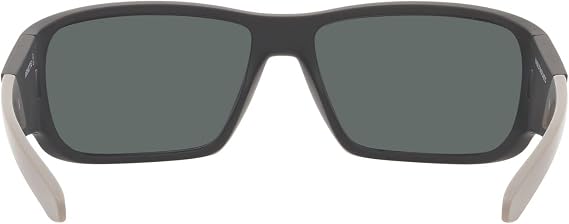 ARNETTE Man Sunglasses Matte Black Frame, Dark Grey Lenses, 64MM