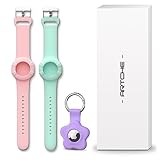 ARTCHE kids Watch Wristband for Apple Airtag, Silicone Bracelet Band Compatible with Apple Air Tag 2021, 2 Pack Soft Personalised Watch Strap for Toddler Children Elders, with Protective Holder - Image 6