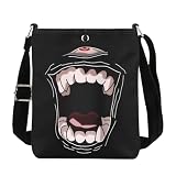 BLUPRAK JJK Bolsa transversal anime amante presente anime fã presentes Ka-sen Merch Mangá Gift JJK Bolsa inspirada em JJK, CB, Gojo Mouth CB, Tendência