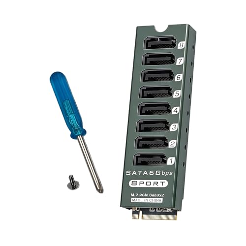 Tarjeta de expansión PCIe SATA3 para conectar múltiples SSD internos