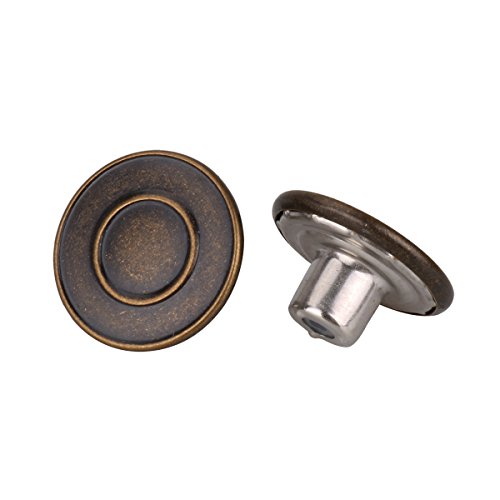 Iefiel No Sew Bachelor Buttons Jeans Tack Work Suspenders Instant Replacement Dark Gray One Size #TOP3