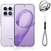 Funda de TPU para Xiaomi Poco F8 Pro – transparente, con correa para muñeca, anillo magnético y soporte, cubierta suave que absorbe golpes, protección completa 2