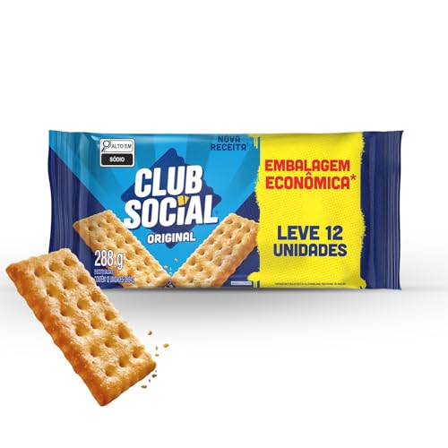 Club Social original - Biscoito regular, embalagem econômica, 288g