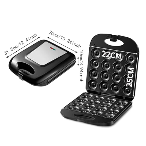 Sharplace Kids Mini Donut Maker Machine Creates 16 Doughnuts Compact Design for Desserts - Image 4