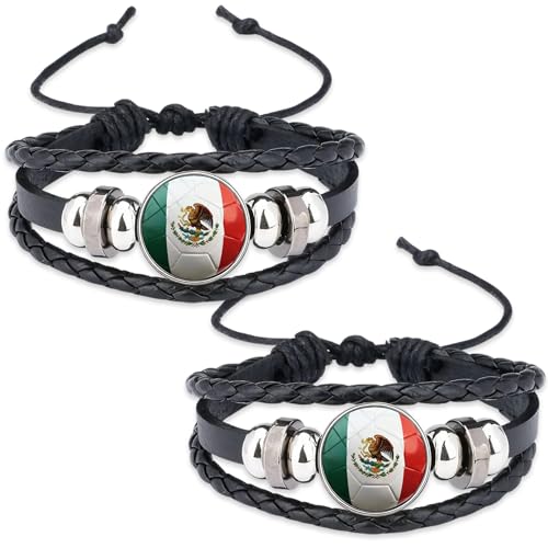 Kytunera 2PCS World Cup Mexican Bracelets Mexico Bracelet