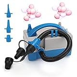 ❥ Eficiente y cómodo: esta bomba de aire para globos tiene un tamaño portátil y un diseño de asa simple, lo que permite transportar globos en cualquier lugar. En comparación con la bomba manual y las burbujas con la boca, la bomba eléctrica para globos puede inflar muchos globos en cuestión de minutos, especialmente en modo de coche, inflar rápidamente el globo en cuestión de segundos, superrápido y eficiente para todas las actividades.