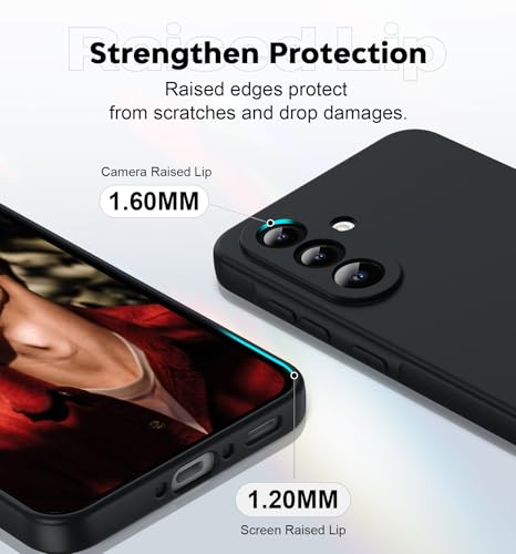 LeYi for Samsung Galaxy-A36-5G-Phone Case: Slim Soft Silicone Cover, Black by LeYi - Used condition - Image 2