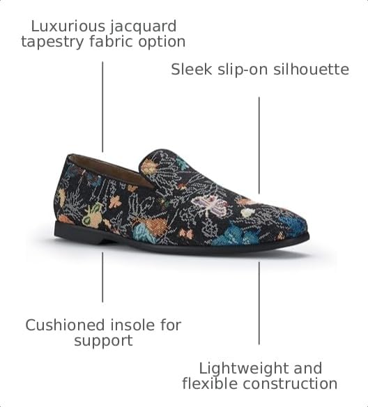 Image of Ferro Aldo Men's Slip-On Loafers | Woven Espadrille & Classic Styles | Casual & Formal Dress Shoes