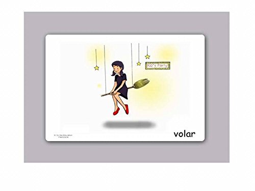 Verbs Flashcards In Spanish Language - Flash Cards With Matching Bingo Game For Toddlers, Kids, Children And Adults - Size 4.13 × 5.83 In - Din A6 #TOP1