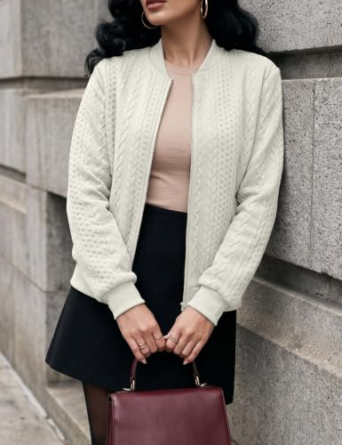 Image of Zip Up Sweatshirts for Women Casual Outfits Cardigan Outerwear Trendy Winter Jackets Coat