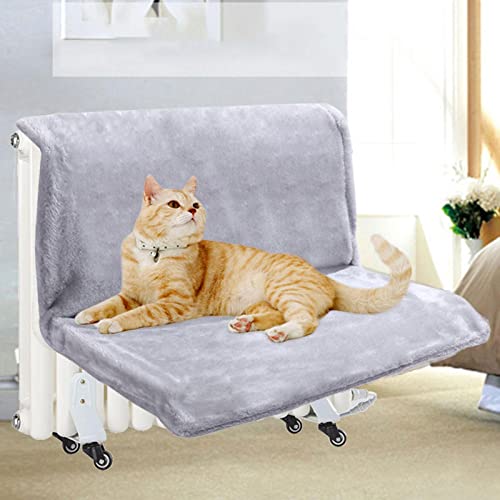 Rede de pelúcia removível e lavável para gatos, cama suspensa para gatos, prateleira de pelúcia para