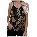 YANFANG Top De Tirantes con Estampado Camuflaje Leopardo Sin Mangas Posicionamiento para Mujer,Blusas Y Camisas,Camisetas Baratas Mujer Manga Corta,Camisetas Corta Sueltas,Verde Oscuro,XXL