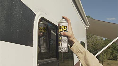 Flex Seal, 14 Oz, 2-Pack, Clear, Stop Leaks Instantly, Transparent Waterproof Rubber Spray On Sealant Coating, Perfect For Gutters, Wood, Rv, Campers, Roof Repair, Skylights, Windows, And More #TOP3