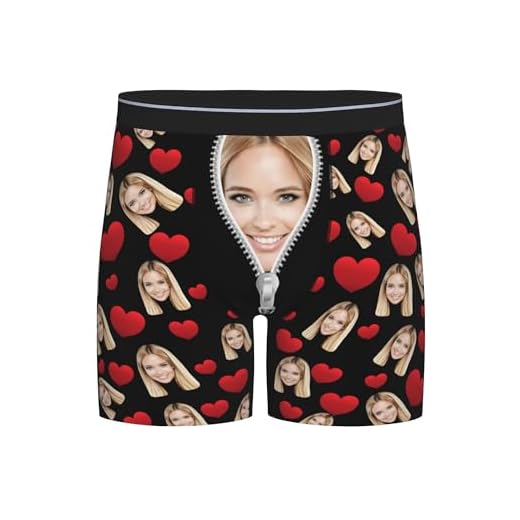Xenorith Personalisierte Boxershorts Mit Gesicht Foto lustige Unterhosen Personalisiert Unterhose Funny Underwear Men Personalisierte Geschenke für Partner Mann Freund Boyfriend Gift S-XXL