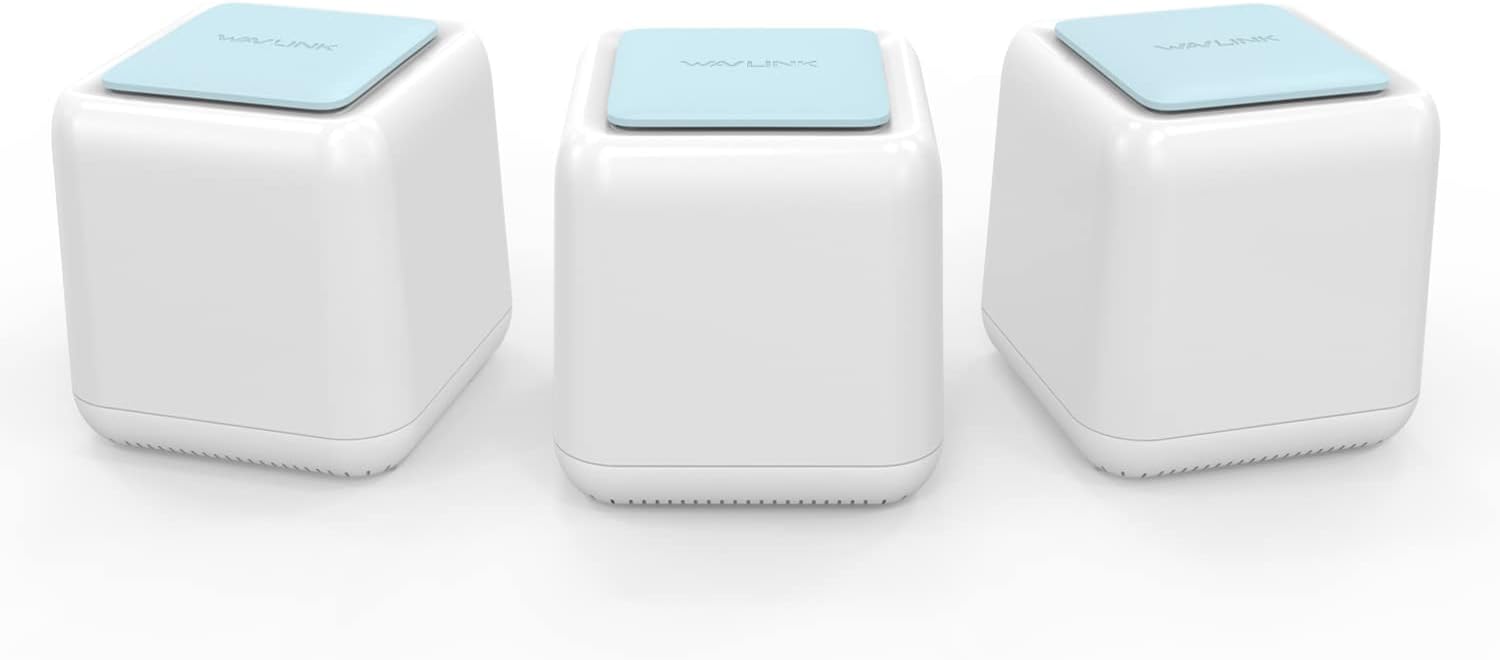 Whole Home WiFi System-WAVLINK AC1200 Dual-Band Mesh WiFi System,Up to 4000 Sq.ft. Coverage,Replaces WiFi Router & Extender, Touchlink, Parental Control, Full Gigabit, Wave 2, MU-MIMO, 3-Pack…