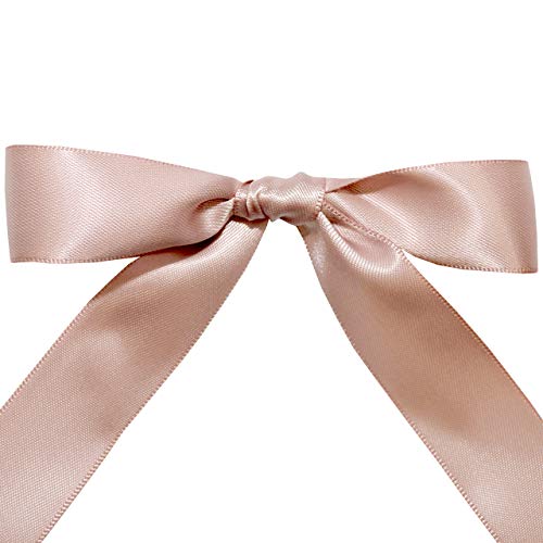 Image of Morex Ribbon 08822 /50-146 Double Face Satin Ribbon, 7 /8 inch x 50 Yd, Cameo